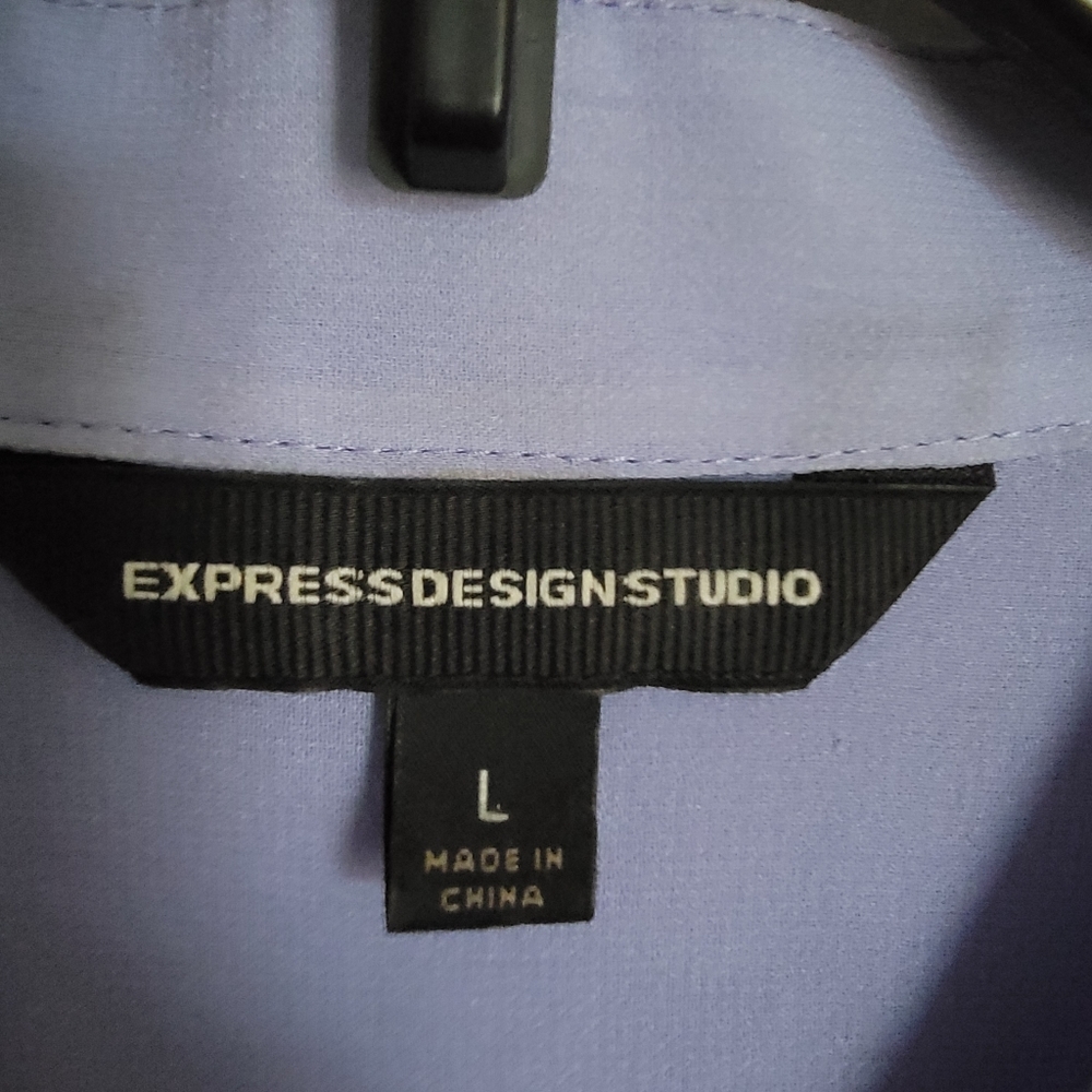 Sheer Express Shirt SZ Large Lavender - Picture 2 of 6